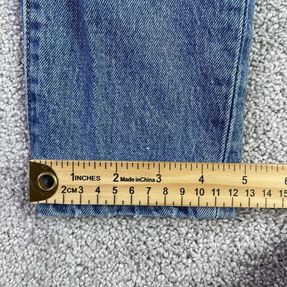 Levi’s 501 Jeans Women’s 24X26 Blue Skinny Mid-Rise Medium Wash Button Fly - Picture 13 of 14